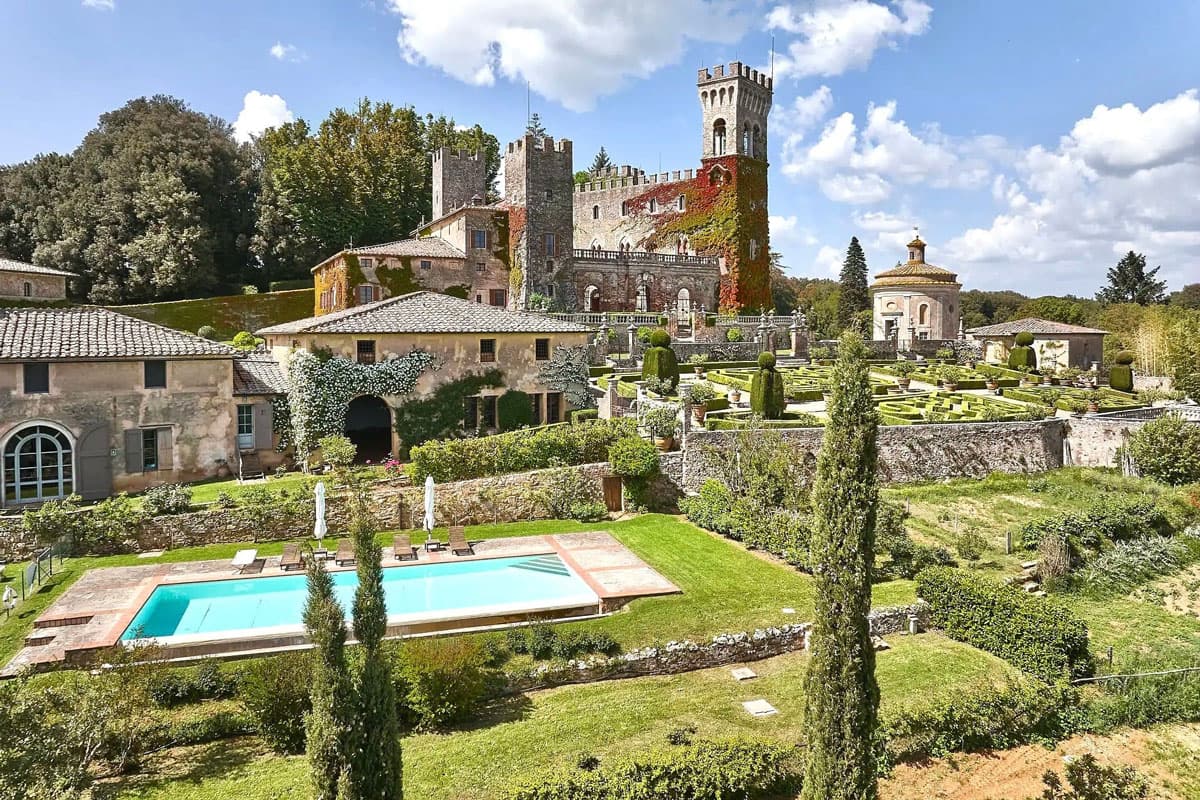 Castello di Celsa and its gardens